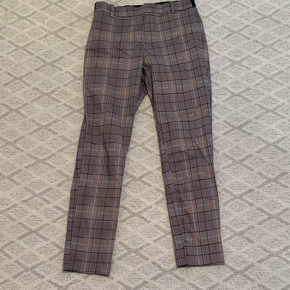 H&M Plaid Pants - Brown and Black